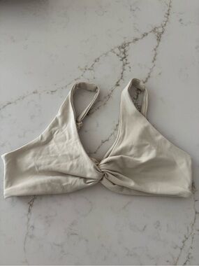 YoungLA Cream Twist Front Sports Bra